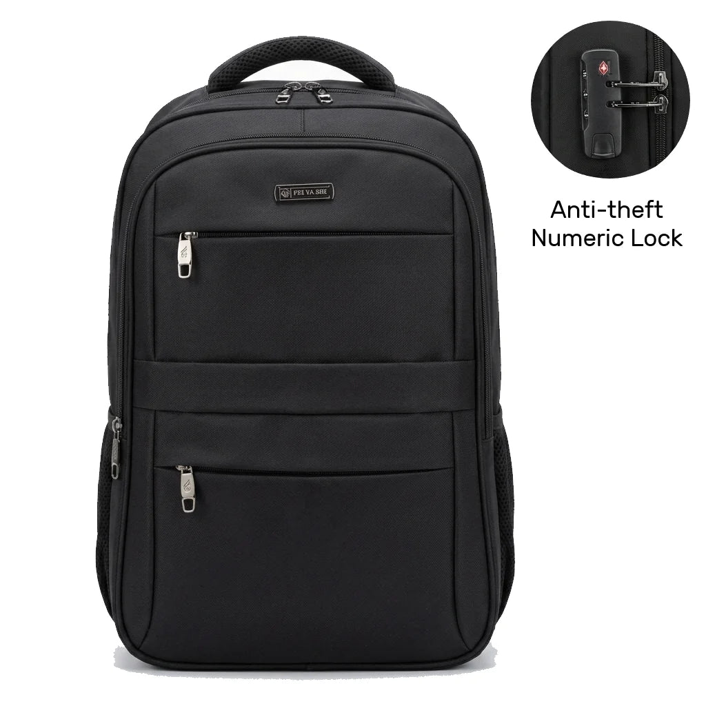 FYS Anti-Theft Travel & Laptop Backpack 15.6" Waterproof School, College & Travel | Black