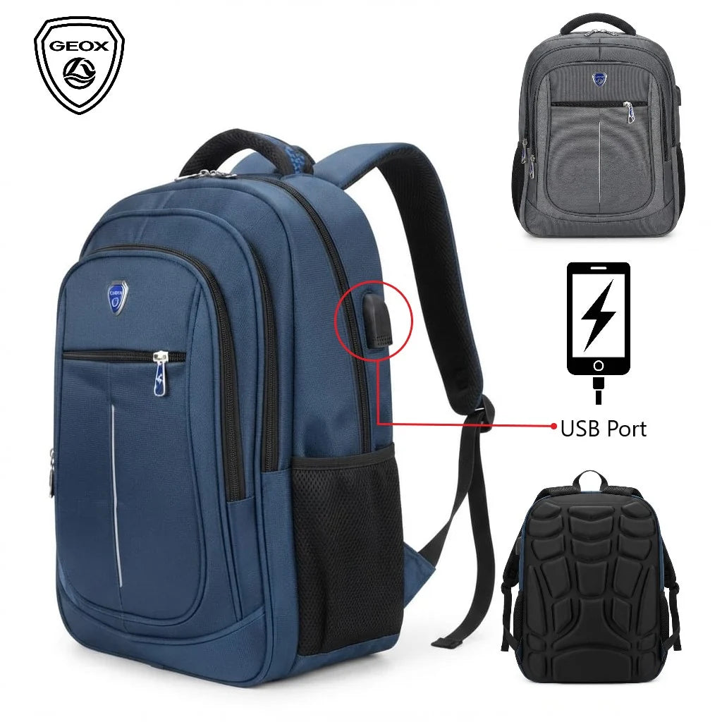 GEOX Imported High School & College Backpack – Water Resistant, Premium Quality