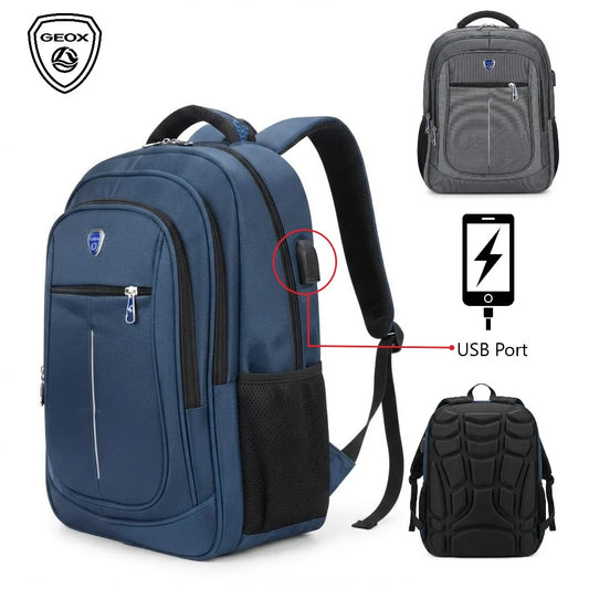 GEOX Imported High School & College Backpack – Water Resistant, Premium Quality