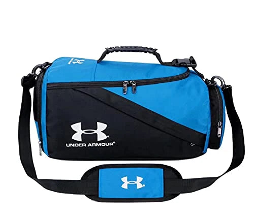 UA Storm 3-Way Travel Gym Duffle Backpack 30L – Waterproof Shoulder & Hand Carry Bag (Blue/Black)