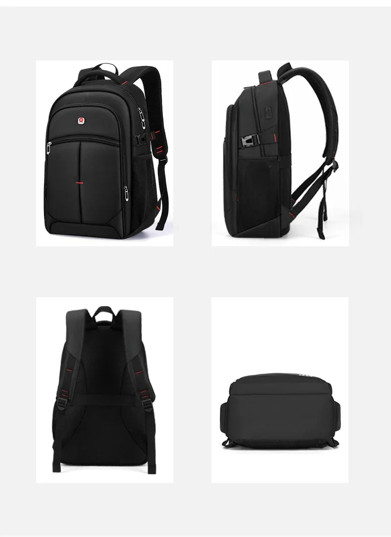 BALANG Expandable Travel Backpack Laptop 17″  Large Size | Waterproof Travel & Business Bag with USB Port, 30LCapacity