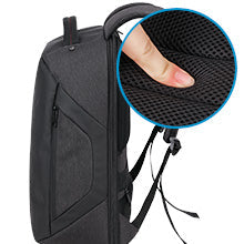 Sunpow Anti-theft 15.6" Laptop Backpack – 180° Open Design | Waterproof | Black