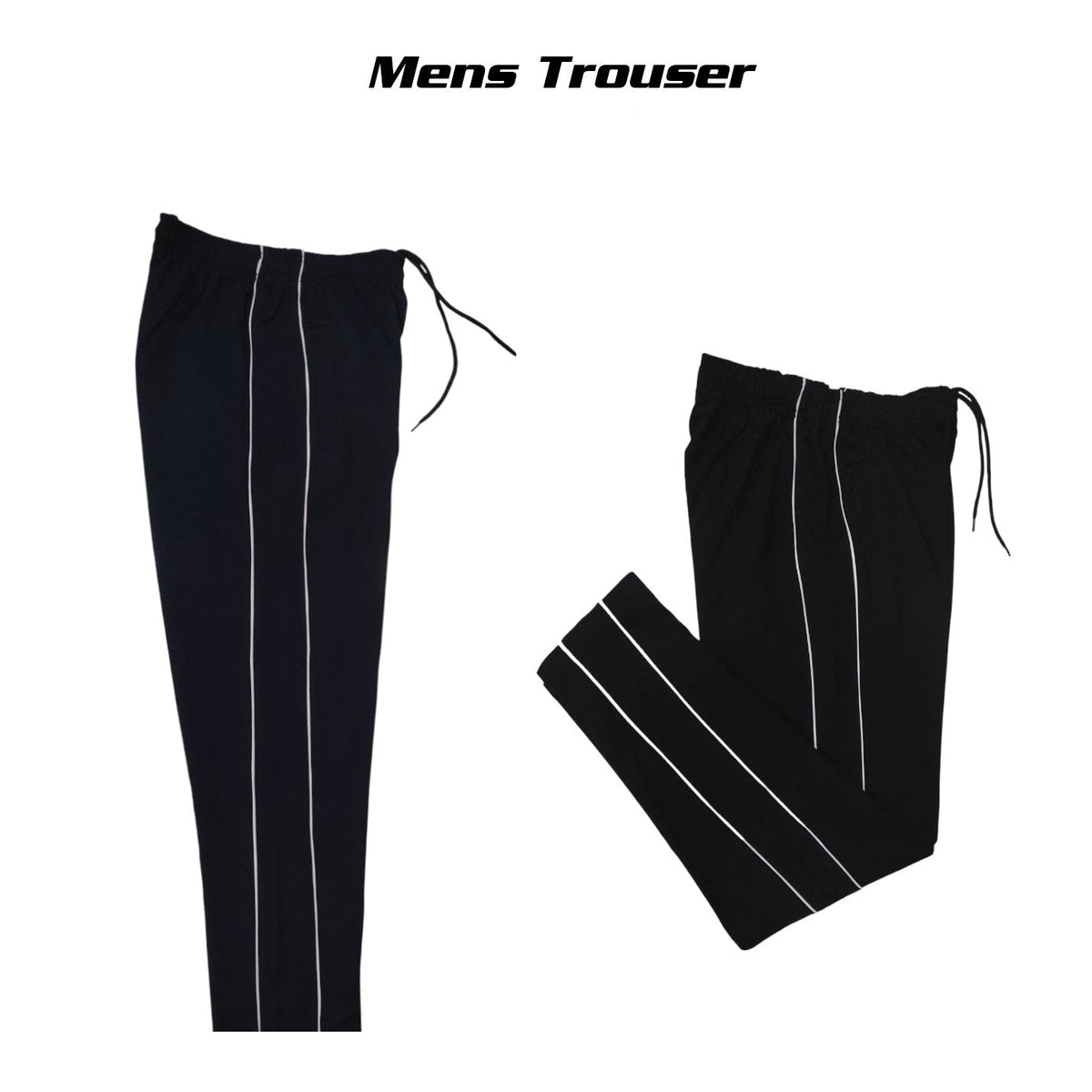 Men’s Terry Cotton Trouser – Zip Pockets | Medium Weight | Export Quality