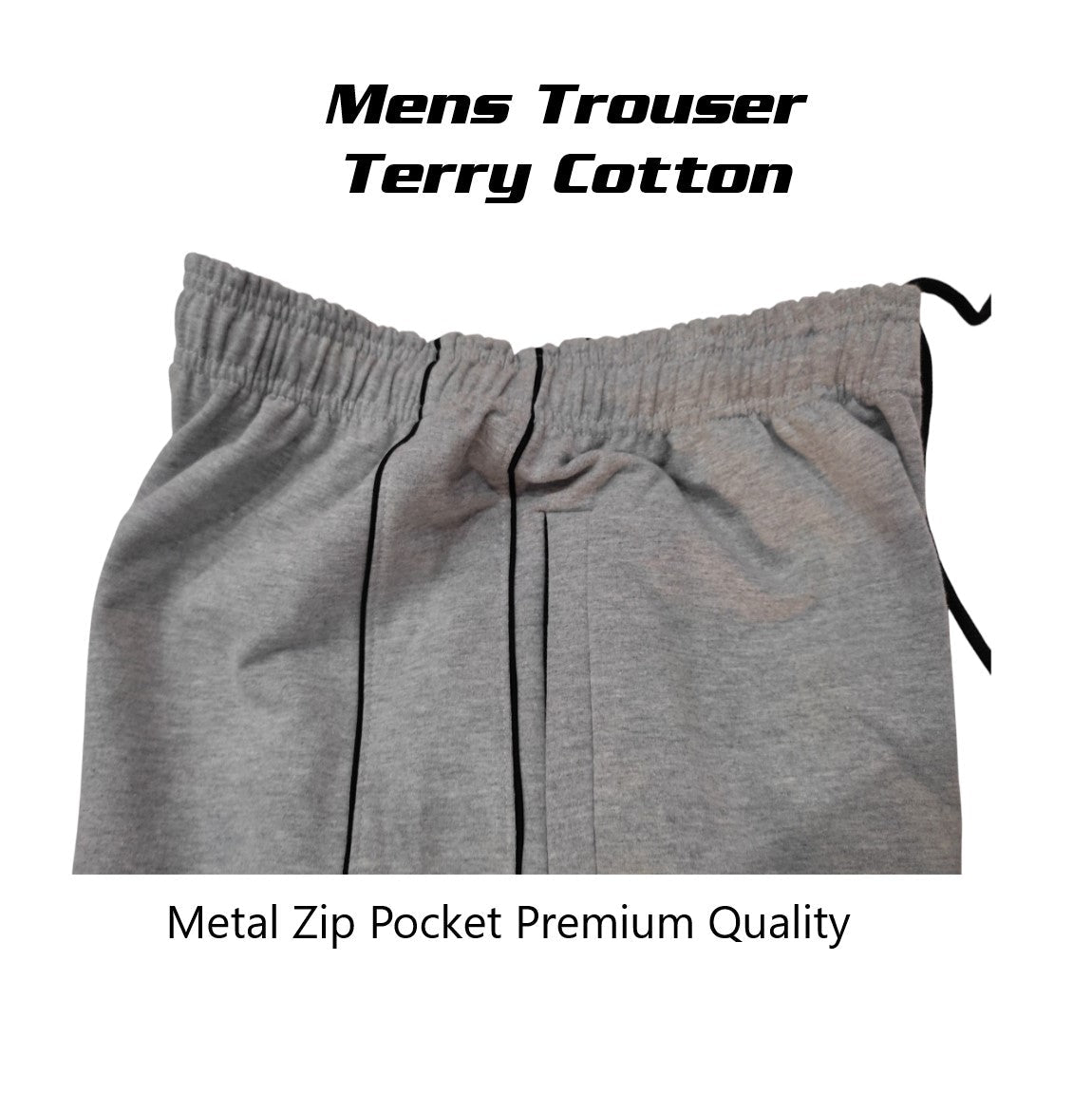 Men’s Summer Jersey Cotton Trouser – Zip Pockets | Regular FIt