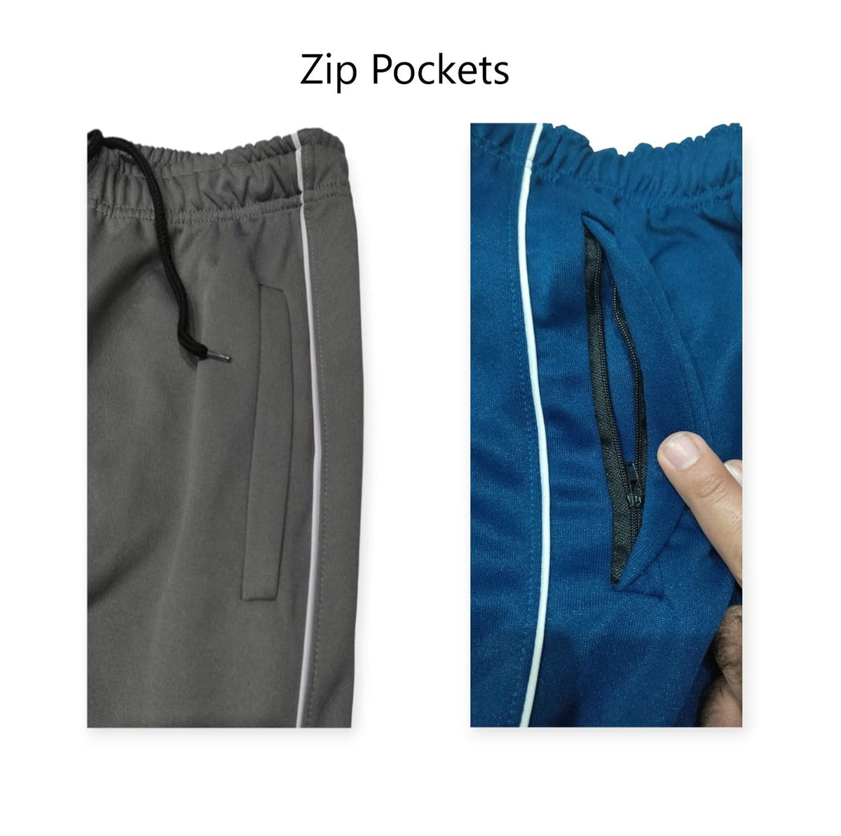 Men's Dri-Fit Trouser | Sports, Outdoor, Daily Use | Zip Pockets