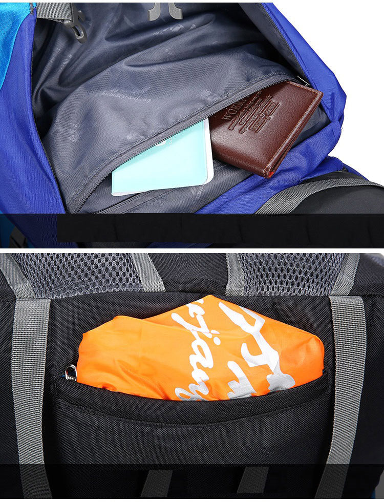 Everest 75+5L Waterproof Hiking & Camping Backpack with Rain Cover – Travel Trekking Mountaineering Rucksack
