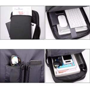 Nexus Business Laptop Backpack – Multifunctional, Waterproof, USB Charging, Fits 16" Laptop – Black