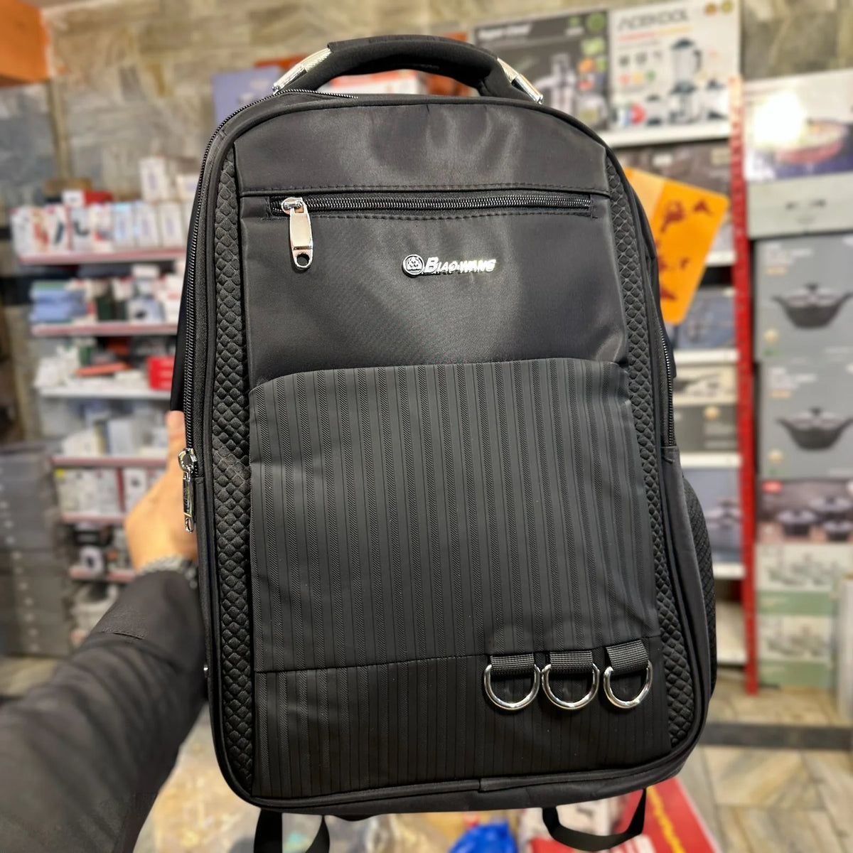 Biaowang Classic 15.6"–16" Laptop Backpack with USB Port – Shockproof, Travel-Friendly (47cm)