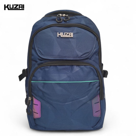 KUZAI Waterproof School & Laptop Backpack | 16” Laptop Compatible Unisex Bag for Higher Classes, University & Travel