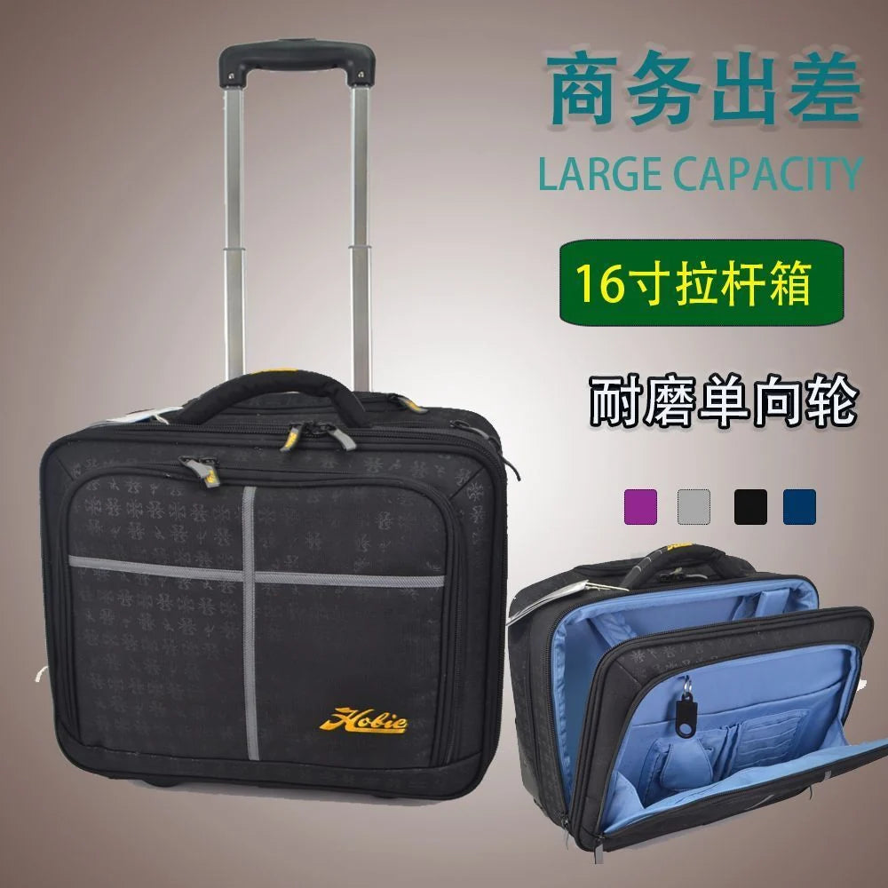 Hobie Pilot Cabin Suitcase - Trolley Bag with Laptop Compartment & TSA Lock