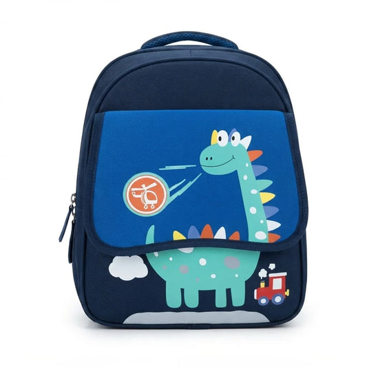 Cartoon Dino Kids Imported School Bag Imported For KG, Nursery, One Class