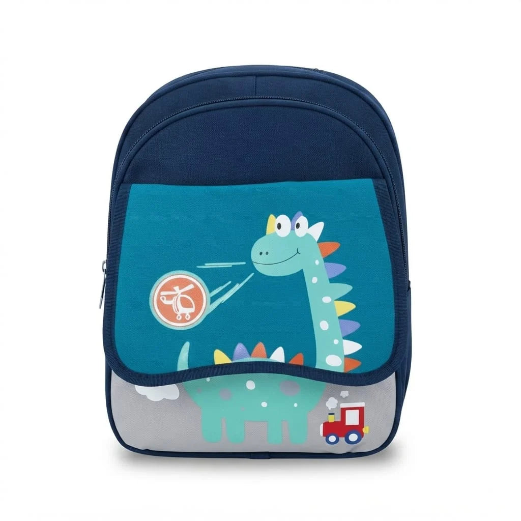 Cartoon Dino Kids Imported School Bag Imported For KG, Nursery, One Class