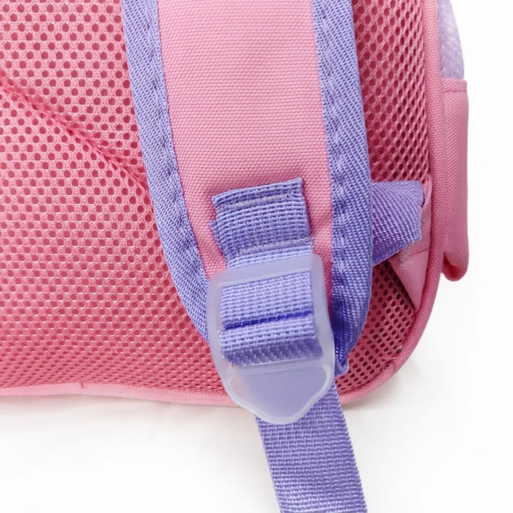 Cute Cat Kids School Bag – Imported, Pink & Lilac – KG, Nursery & Class 1