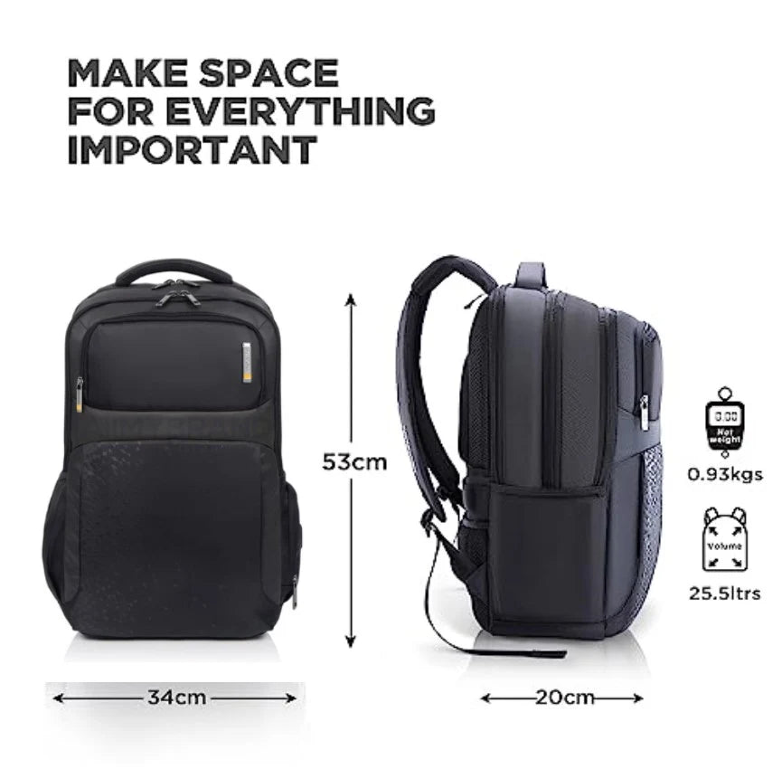 American Tourister Segno II 17″ Laptop Backpack with USB Port & Rain Cover – 30L
