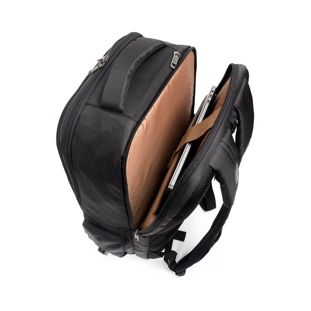 American Tourister Segno I Black 15.6″ Laptop Backpack with USB & Rain Cover