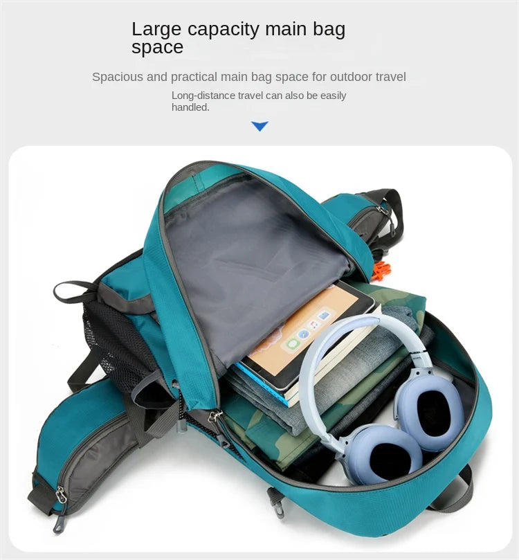 Outland 50L Waterproof Hiking & Travel Backpack – Shoe Compartment, Waist & Chest Support