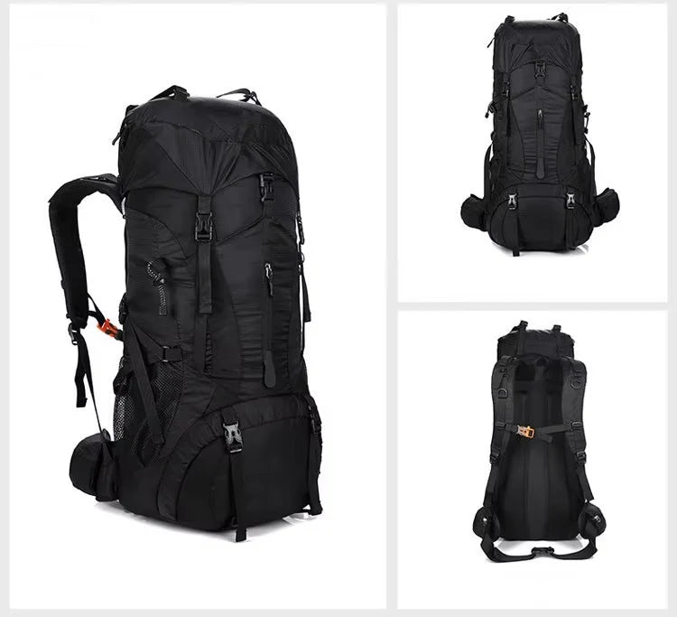 Everest 75+5L Waterproof Hiking & Camping Backpack with Rain Cover – Travel Trekking Mountaineering Rucksack
