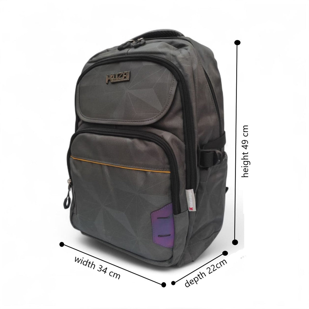 KUZAI Waterproof School & Laptop Backpack | 16” Laptop Compatible Unisex Bag for Higher Classes, University & Travel