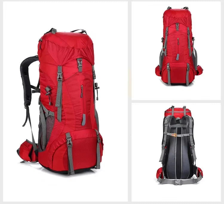 Everest 75+5L Waterproof Hiking & Camping Backpack with Rain Cover – Travel Trekking Mountaineering Rucksack
