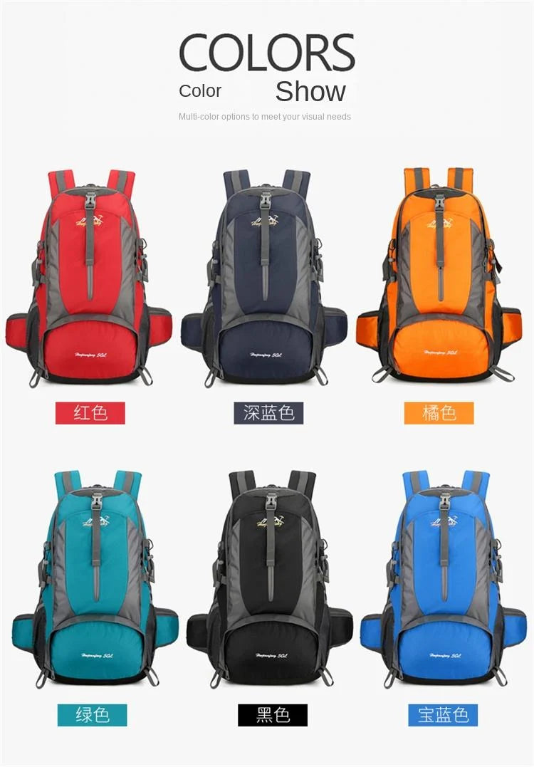 Outland 50L Waterproof Hiking & Travel Backpack – Shoe Compartment, Waist & Chest Support