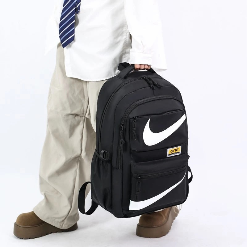NK One School University Waterproof Backpack  – Casual Student Daypack with Anti-Theft Pocket, Trolley Strap & Sternum Straps | Fits 15.6" Laptops