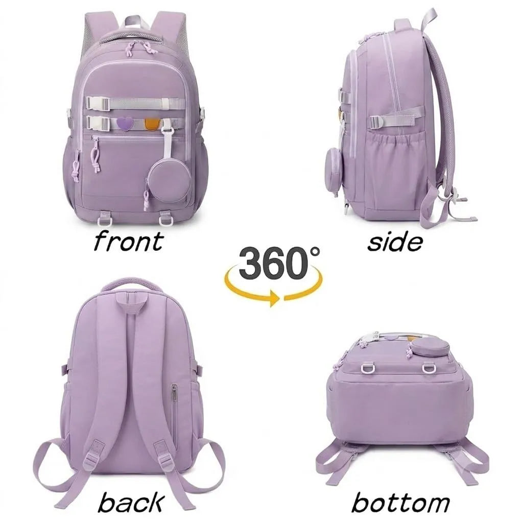 WALSON Korean Laptop Backpack for Men & Women – 16-Inch, Water-Resistant, Anti-Theft Design