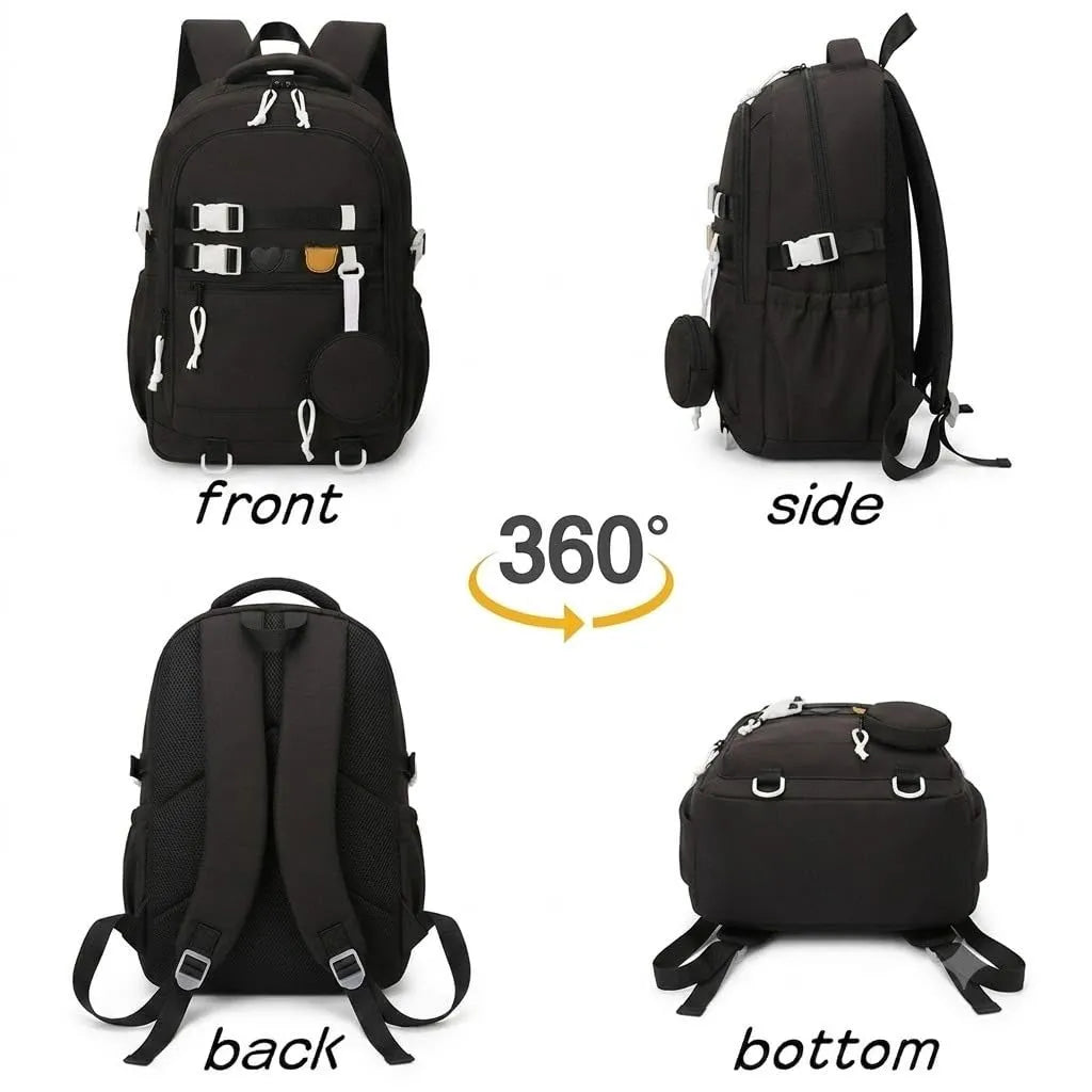 WALSON Korean Laptop Backpack for Men & Women – 16-Inch, Water-Resistant, Anti-Theft Design