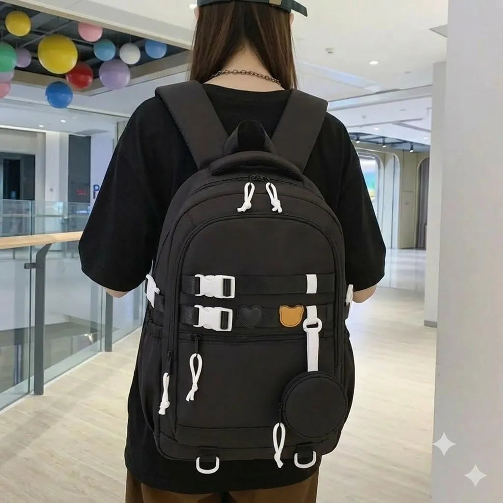 WALSON Korean Laptop Backpack for Men & Women – 16-Inch, Water-Resistant, Anti-Theft Design