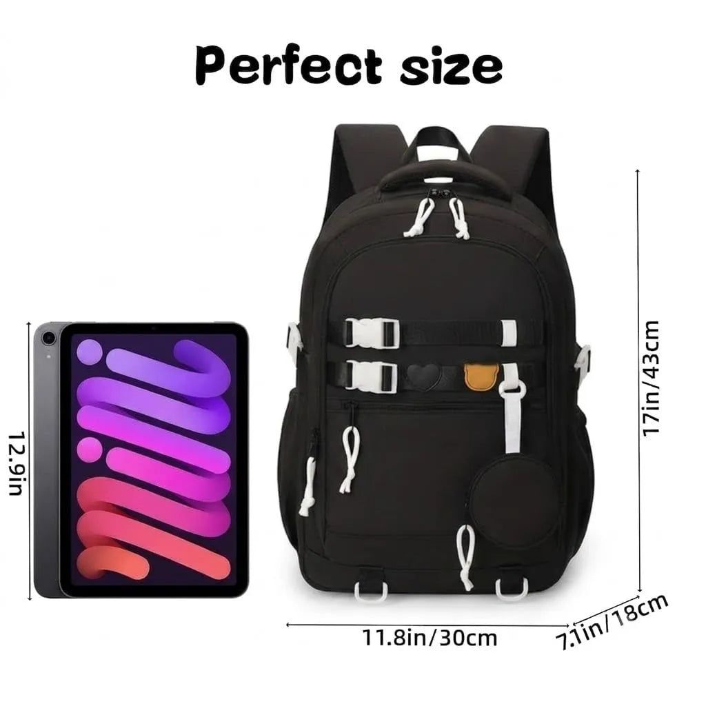 WALSON Korean Laptop Backpack for Men & Women – 16-Inch, Water-Resistant, Anti-Theft Design