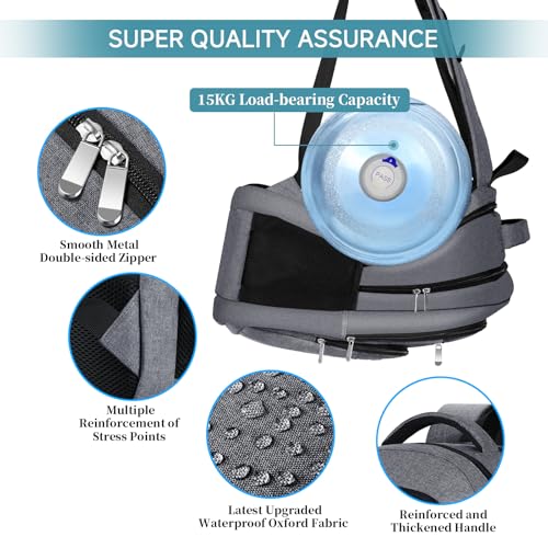 DFIKISY 17.3” Anti-Theft Laptop Backpack | Waterproof Oxford Fabric | USB Charging Port | Large Capacity Business & Travel Bag | Grey