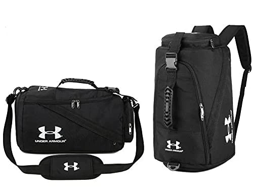 UA Storm 3-Way Travel Gym Duffle Backpack 30L – Waterproof Shoulder & Hand Carry Bag (Blue/Black)