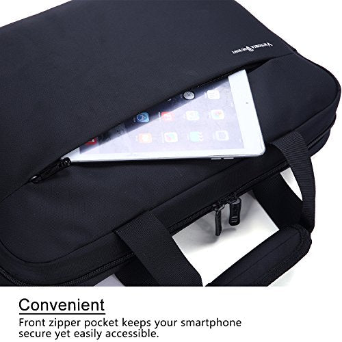 Victoria Tourist VEUS-V7009 15.6” Laptop Messenger Shoulder Bag – Waterproof Oxford Cloth, Black