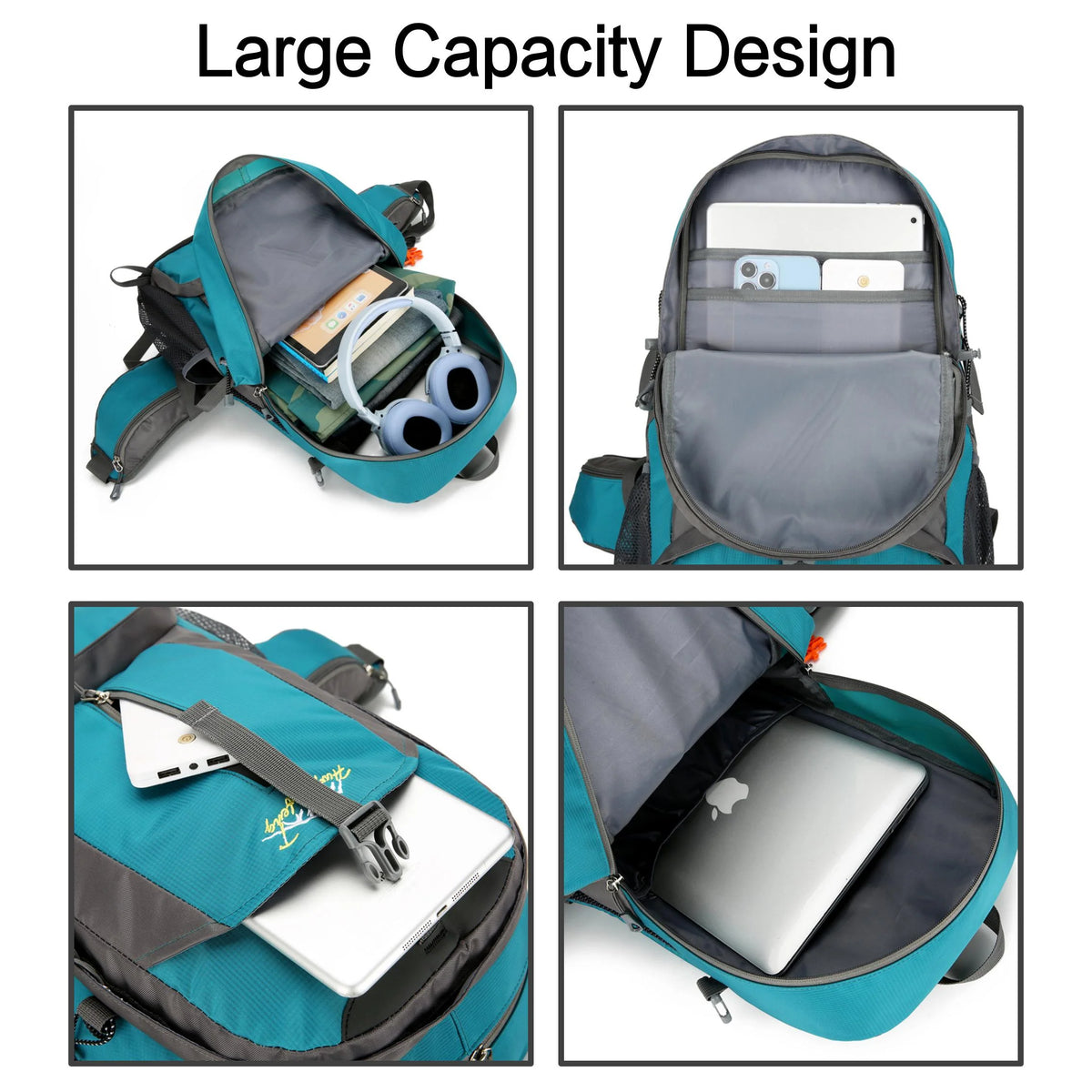 Outland 50L Waterproof Hiking & Travel Backpack – Shoe Compartment, Waist & Chest Support