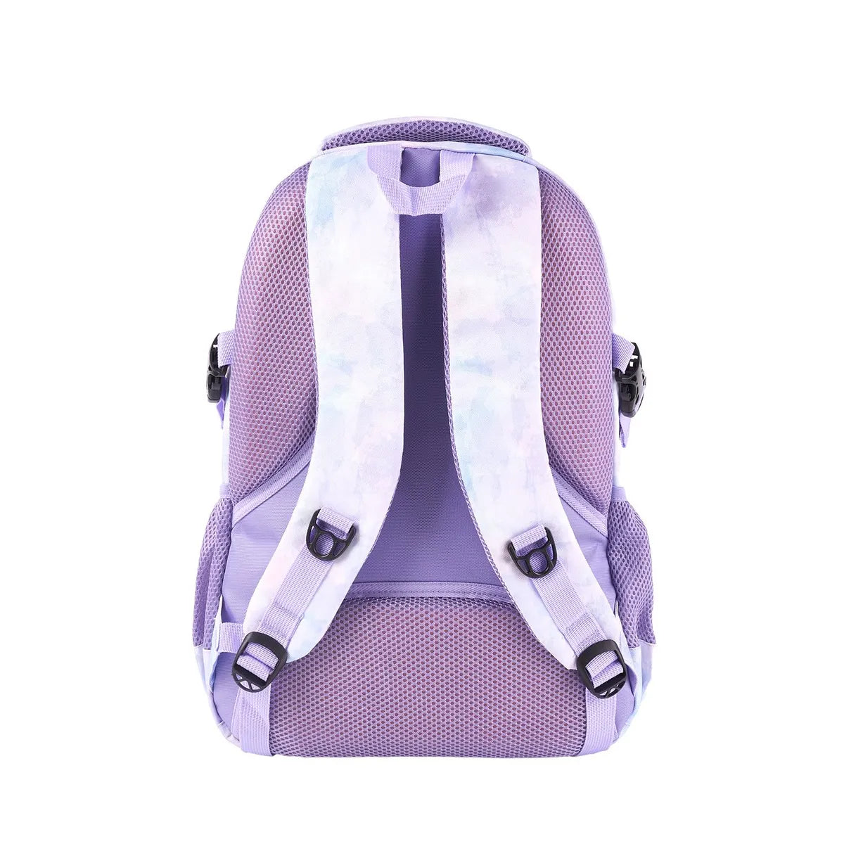 Tottus 360 Teenager  School & College Backpack Navy Purple Splash Design – Water Resistant, D-Hooks, Ergonomic Padded Back