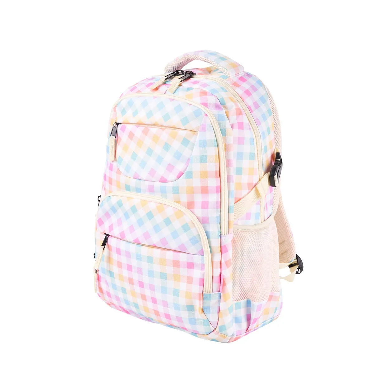 Tottus 360 Teenager  School & College Backpack Navy Multicolor Block Splash Design – Water Resistant, D-Hooks, Ergonomic Padded Back